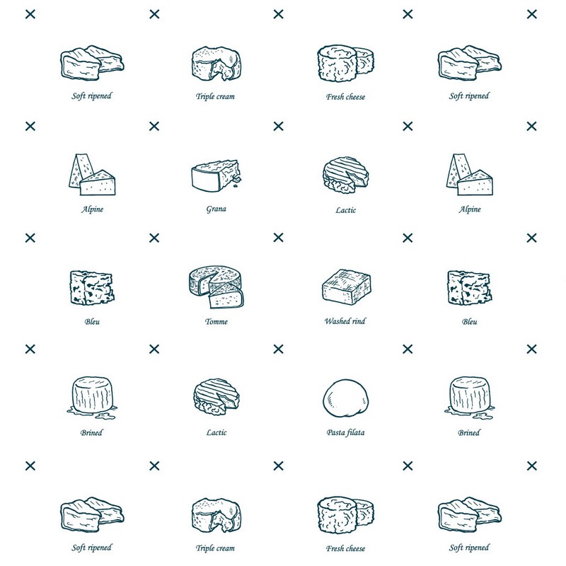 Cheese drawings - Blue